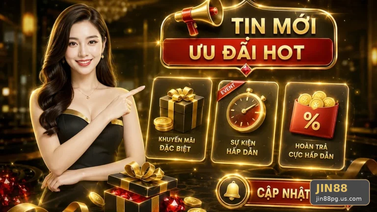 Hướng Dẫn JIN88 Tại jin88pg.us.com: Kiểm Tra Giao Diện Tin Mới, Ưu Đãi Và Điều Kiện Khuyến Mãi Theo Dữ Liệu Cập Nhật