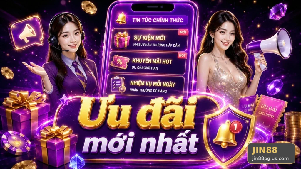 Tin Tức JIN88 Tại jin88pg.us.com: Hướng Dẫn Người Mới Kiểm Tra Giao Diện Và Thông Tin Quan Trọng Về Ưu Đãi Qua Dữ Liệu Cập Nhật